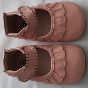 NWOB Baby Girls' Livie & Luca Ruche III Mary Jane Shoes Size 18-24m